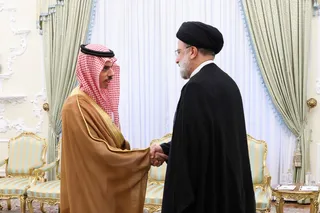 تصاویر دیدار وزیر خارجه عربستان سعودی با دکتر رئیسی