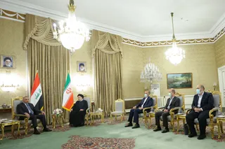 تصاویر دیدار و گفتگوی دوجانبه رئیس جمهور و نخست وزیر عراق