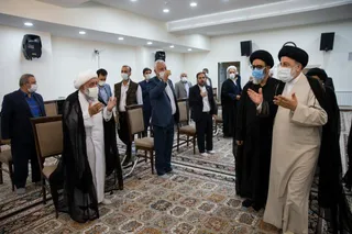 حضور رئیسی در جمع علما و نخبگان تبریز