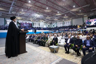 تصاویر مراسم آغاز تولید گاز از فاز 11 میدان مشترک پارس جنوبی