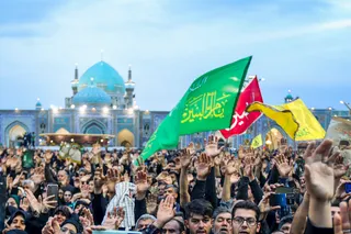 مراسم تشییع پیکر رئیس جمهور شهید و همراهان در مشهد