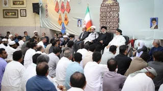 نشست  نشست با جمعی از علما و سران طوایف جنوب سیستان و بلوچستان