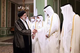 تصاویر استقبال رسمی رئیس جمهور از امیر قطر