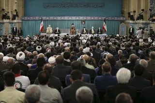 دیدار مسئولان نظام و سفرای کشورهای اسلامی با رهبر معظم انقلاب
