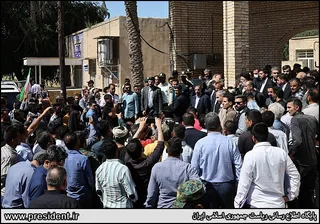 تصاویر حضور سرزده در جمع کارگران کارخانه هفت تپه