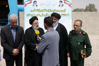 تصاویر افتتاح طرح بزرگ آبرسانی غدیر خوزستان