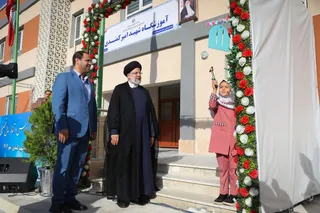 تصاویر حضور در مراسم بازگشایی مدارس