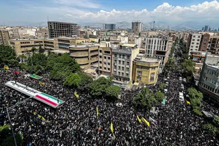 مراسم تشییع پیکر رئیس جمهور شهید و همراهان در تهران