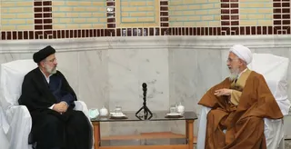 گزارش تصویری دیدار آیت الله رئیسی با آیت الله العظمی جوادی آملی