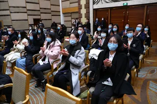 تصاویر اعطای عنوان «استاد افتخاری» دانشگاه پکن به دکتر رئیسی و سخنرانی در جمع اساتید و دانشجویان