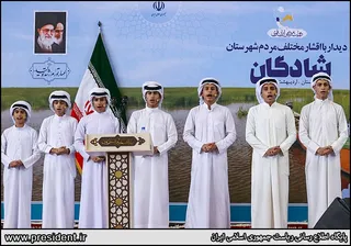 تصاویر سخنرانی در اجتماع پرشور مردم شادگان