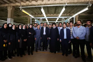 تصاویر بازدید از کارخانه نساجی حجاب شهرکرد