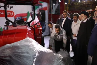تصاویر بازدید از کارخانه تراکتور سازی تبریز