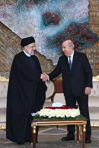استقبال رسمی عبدالمجید تبون از رئیس جمهور