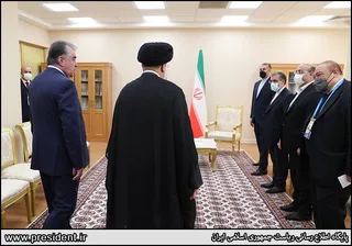 تصاویر دیدار رئیس جمهور تاجیکستان با دکتر رئیسی