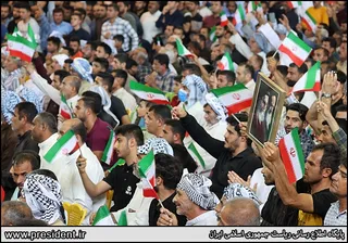 تصاویر سخنرانی در اجتماع پرشور مردم شادگان