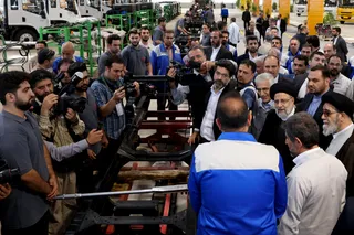 تصاویر بازدید از کارخانه تراکتور سازی تبریز