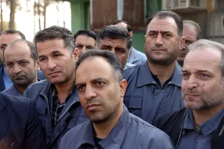تصاویر گفتگو با جمعی از کارگران کارخانه کیان تایر
