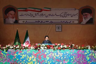 تصاویر سخنرانی در اجتماع باشکوه راهپیمایان ۲۲ بهمن ۱۴۰۱