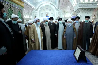 تصاویر مراسم تجدید میثاق اعضای مجلس خبرگان رهبری با امام راحل