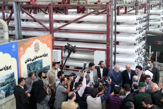 تصاویر آغاز بهره‌برداری رسمی از ۱۵ طرح بزرگ آب و برق در استان بوشهر