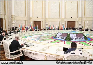سخنرانی آیت الله رئیسی در اجلاس سران سازمان همکاری شانگهای