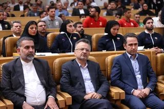 تصاویر مراسم تجلیل از مدال آوران و قهرمانان ورزشی