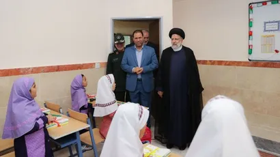 تصاویر حضور در مراسم بازگشایی مدارس