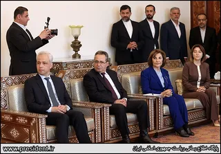تصاویر دیدار و گفتگوی روسای جمهور ایران و سوریه