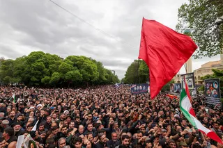 مراسم تشییع پیکر رئیس جمهور شهید و همراهان در تبریز