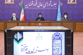 حضور حجت‌الاسلام والمسلمین رئیسی در شورای عالی قضائی
