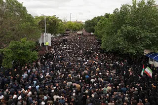 مراسم تشییع پیکر رئیس جمهور شهید و همراهان در تبریز