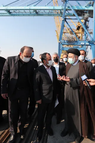 تصاویر بازدید از مجتمع بندری شهید رجایی