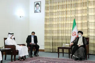 تصاویر دیدار دکتر رئیسی با وزیر خارجه قطر