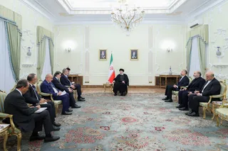 تصاویر دیدار وزیر خارجه ترکیه با رئیس جمهور
