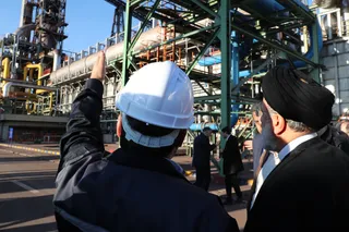 تصاویر افتتاح واحد احیای مستقیم مجتمع فولاد اسفنجی قائنات