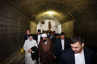 تصاویر بازدید از مترو در دست احداث اسلام شهر