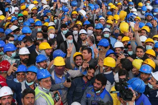 تصاویر بازدید از بخش‌های مختلف مجتمع تولید فولاد جهان‌آرا