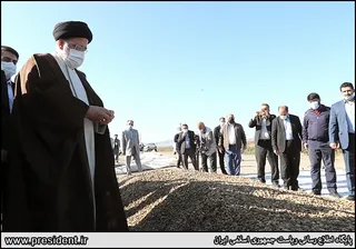تصاویردیدار رئیس جمهور با کشاورزان