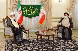 دیدار رئیس دفتر مقام معظم رهبری با رئیسی به مناسبت پیروزی در انتخابات ریاست جمهوری 1400