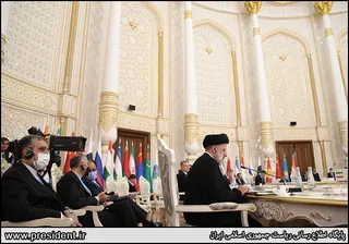 سخنرانی آیت الله رئیسی در اجلاس سران سازمان همکاری شانگهای