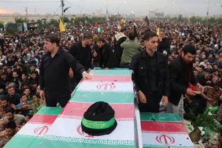 مراسم تشییع پیکر رئیس جمهور شهید و همراهان در شهر قم