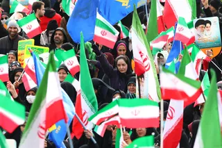 تصاویر سخنرانی در اجتماع باشکوه راهپیمایان ۲۲ بهمن ۱۴۰۱