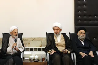 تصاویر دیدار با جمعی از علما و اعضای جامعه مدرسین حوزه علمیه قم