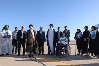 تصاویر ورود رئیس جمهور به استان خوزستان