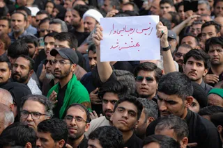 مراسم تشییع پیکر رئیس جمهور شهید و همراهان در مشهد