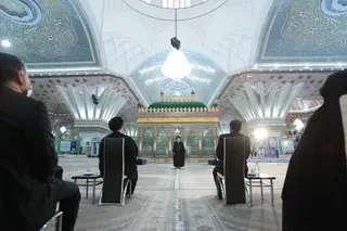 تصاویر تجدید میثاق آیت الله رئیسی و اعضای هیأت دولت با آرمان‌های امام راحل و شهدای انقلاب اسلامی