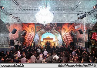 تصاویر سخنرانی رئیس جمهور در مراسم احیای شب نوزدهم رمضان ، امامزاده صالح (ع)