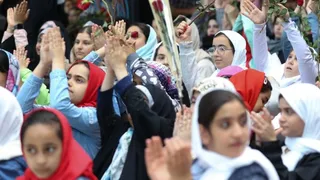 تصاویر جشن میلاد حضرت معصومه (س) و روز دختر