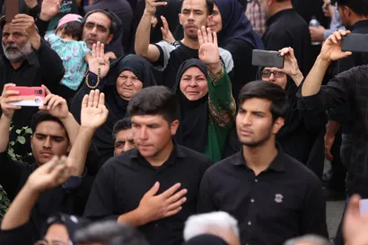 مراسم تشییع پیکر رئیس جمهور شهید و همراهان در بیرجند